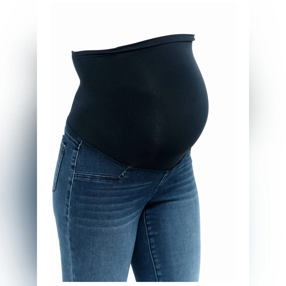 NWT! Denim Chic Summer Lanie Stretch Maternity Women's Slim Strait Jean Size 6 - Picture 10 of 17